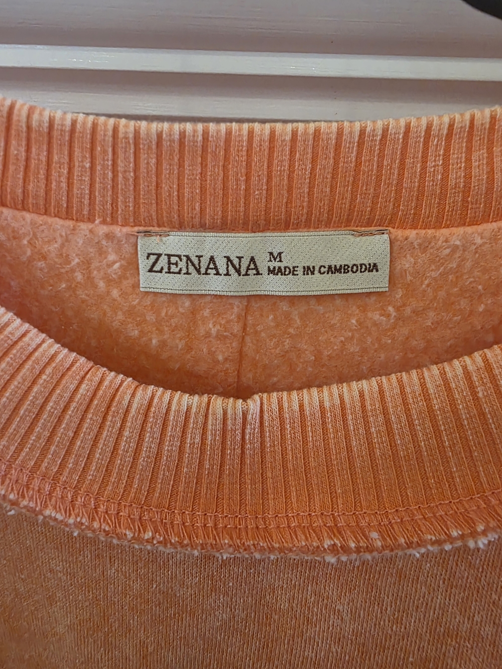Zenana Outfitters Washed Coral Wide-Leg Lounge Set - Picture 4 of 5